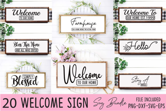 Download Welcome Sign SVG Bundle - Svg bundle Collection