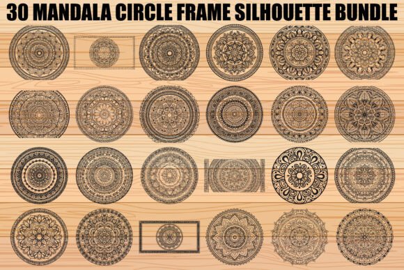 Download Mandala Circle Frame SVG Bundle - Svg bundle Collection