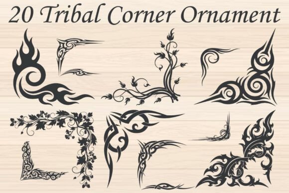Download Tribal Corner Ornament - Ornament Collection
