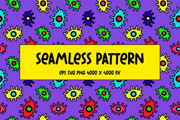 Download Pattern of Multicolored Abstract Eyes - Premium Bundle