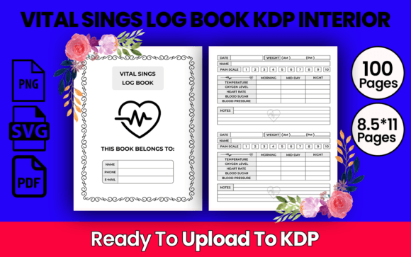 Download VITAL SINGS LOG BOOK  KDP INTERIOR - Vital Collection