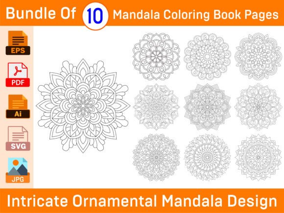 Download Bundle of Intricate Ornamental Mandala - Intricate Collection