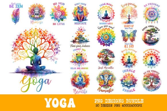 Download Yoga Art Bundle Pack - Yoga Collection