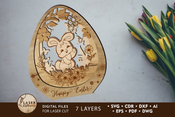 Download Easter Decorative Ornament, Cut Template - Ornament Collection