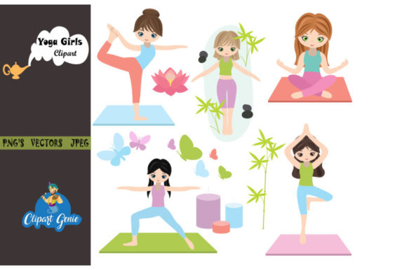 Download Yoga Clipart Bundle - Yoga Collection