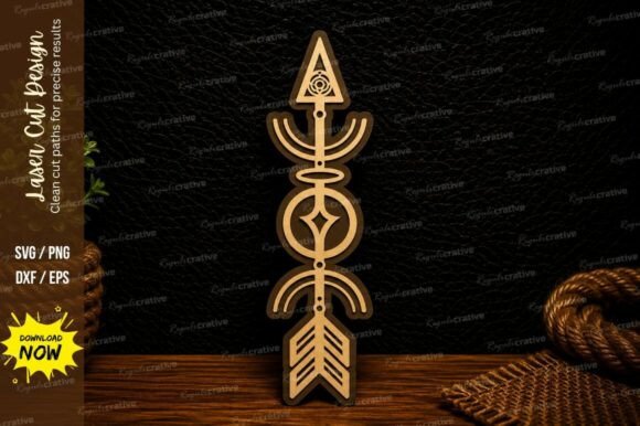 Download Boho Tribal Arrow Ornament Laser Cut SVG - Ornament Collection