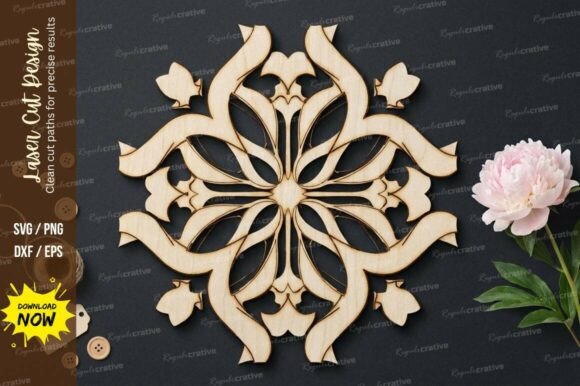Download Ornamental Mandala Laser Cut SVG, Laser - Ornament Collection