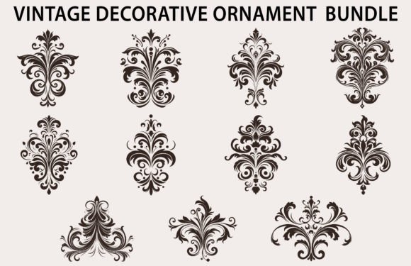 Download Vintage Decorative Design Element Bundle - Design element Collection