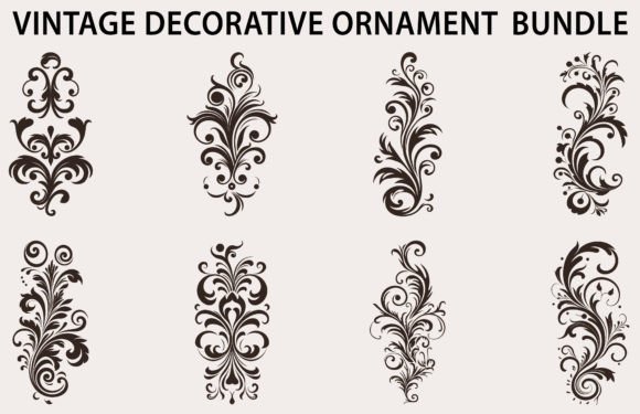Download Vintage Design Element Vector Bundle - Premium Resources