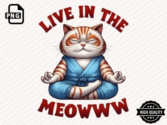 Download Funny Cat Doing Yoga Clipart PNG - Yoga Collection