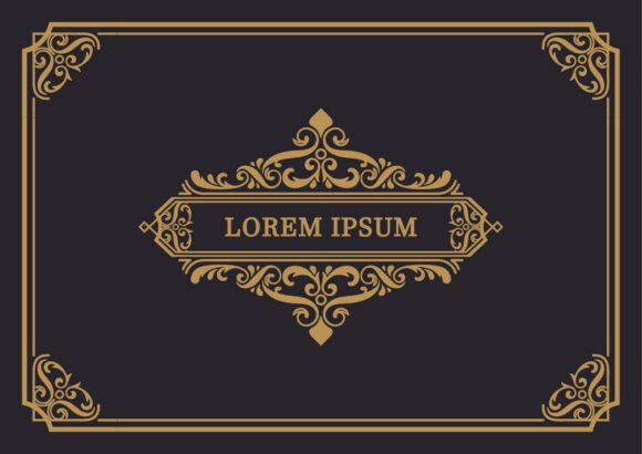 Download Ornamental Gold Flourish Frame - Ornament Collection