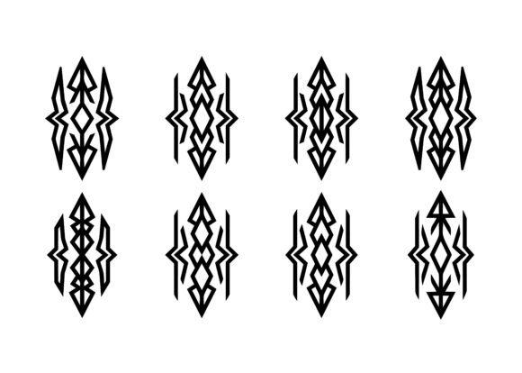 Download Tribal Geometric Ornament SVG Set - Ornament Collection