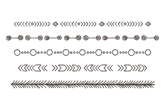 Download Tribal Ornament. Horizontal Boho Pattern - Ornament Collection