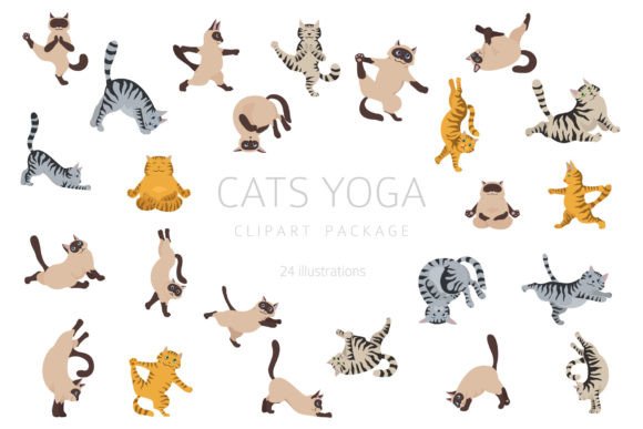 Download Cats Yoga Clipart - Yoga Collection