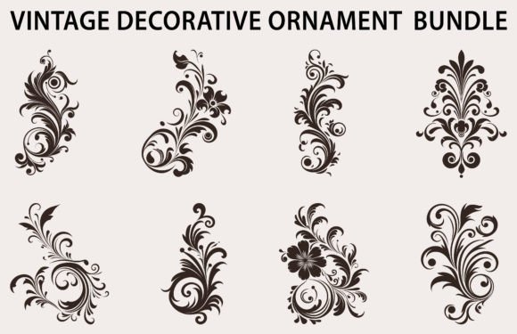 Download Vintage Design Element Vector Bundle - Premium Resources